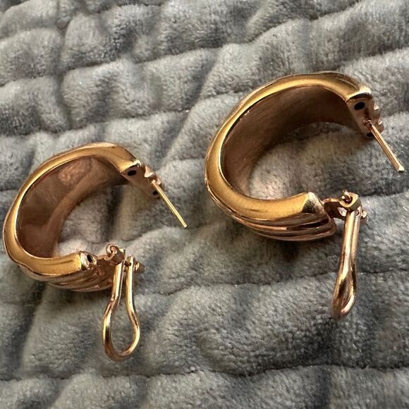 Milor Italian Bronze Wide Hoop
Earrings - Made in Italy Italian Bronze Elegant - Picture 7 of 17